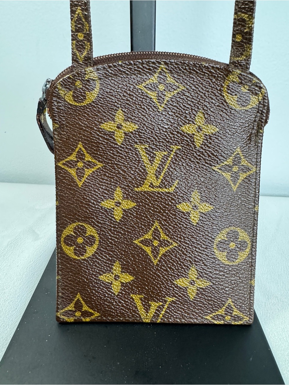 Louis Vuitton LV Monogram Pochette Secret Crossbody Bag with COA
